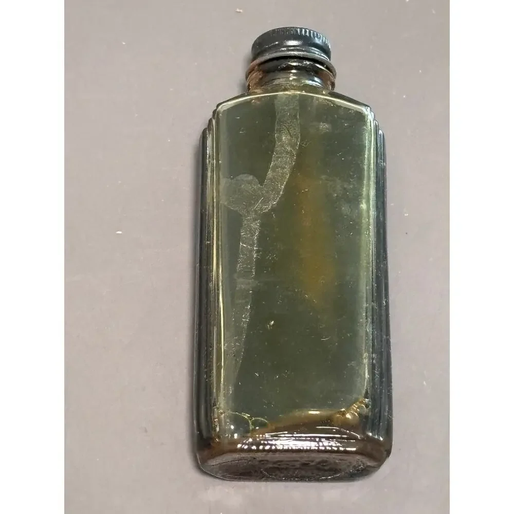 Vintage Bronzing Liquid Nu-Enamel Paint Shop glass bottle